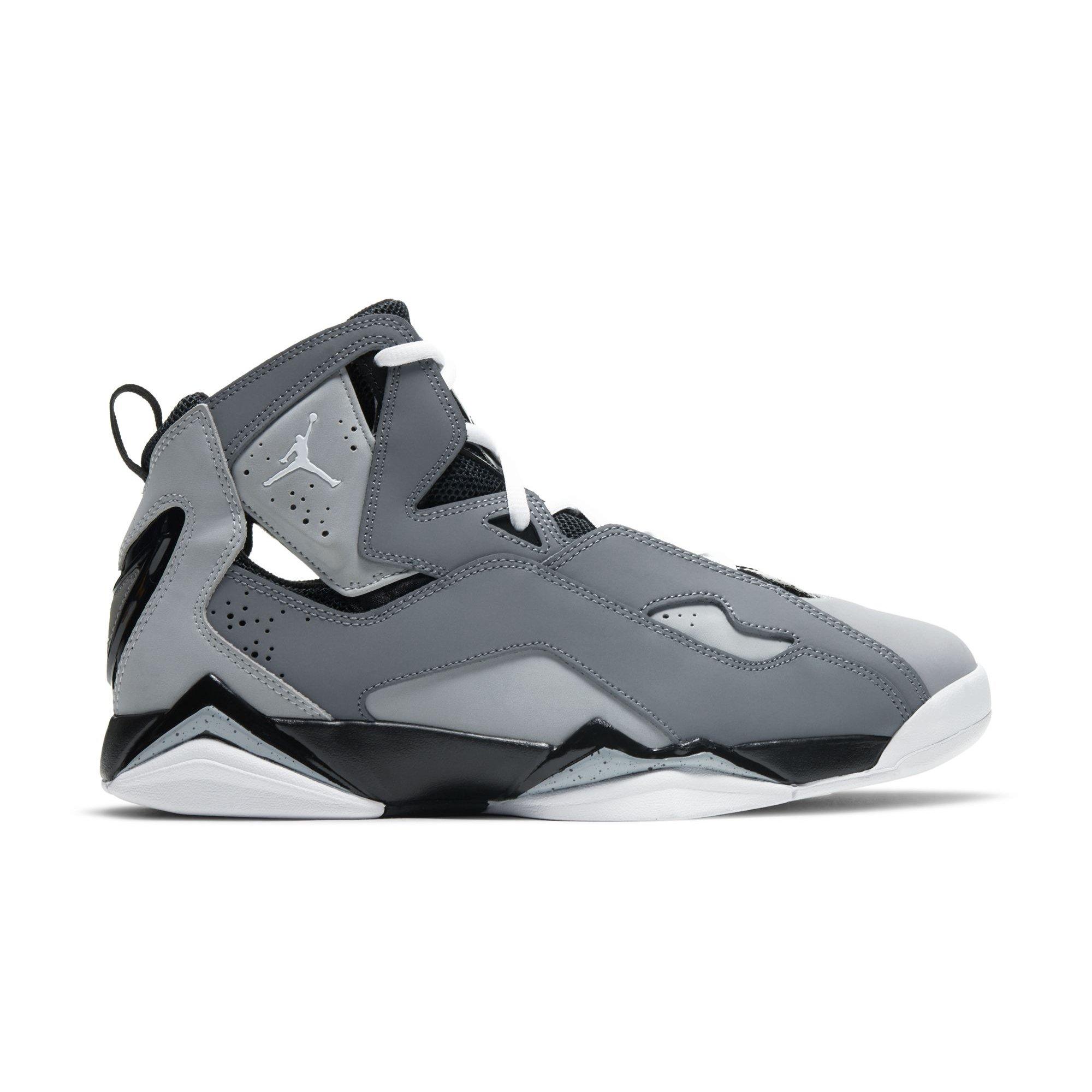 Jordan True Flight "Cool Grey/White/Black/Wolf Grey" Men's Shoe - GREY/BLACK